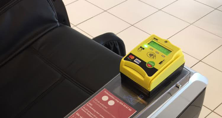 Massagestol med kortbetalning