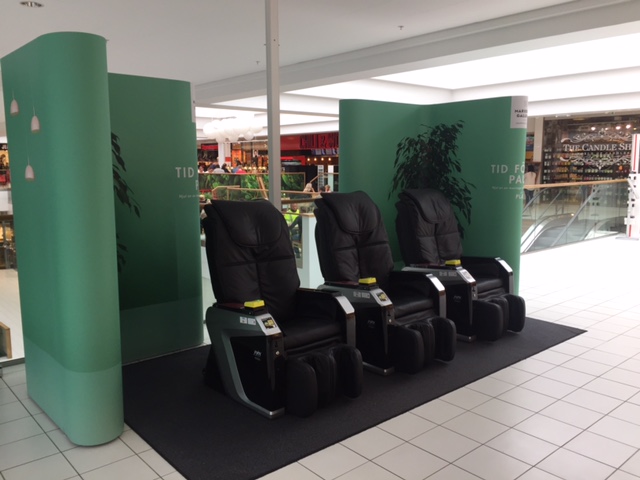 Massagefåtöljer med kortbetalning
