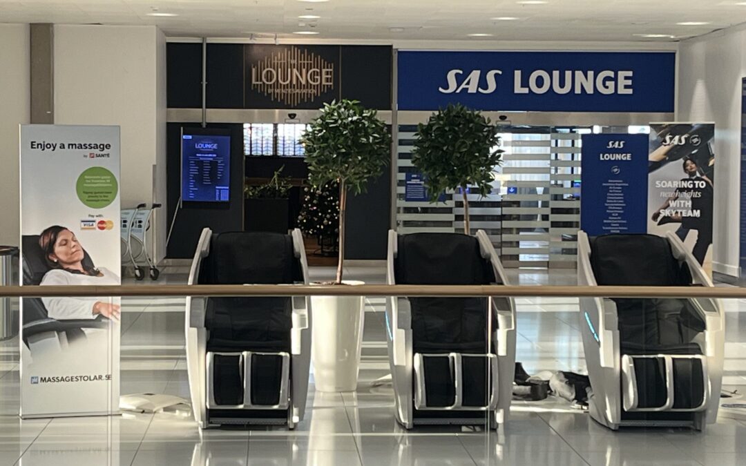 Nyhet: Massagestolar på Göteborg Landvetter Airport!