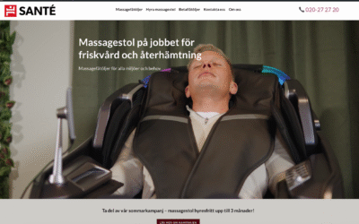 Lansering av vår nya hemsida – en plattform som speglar vårt varumärke och våra massagestolar